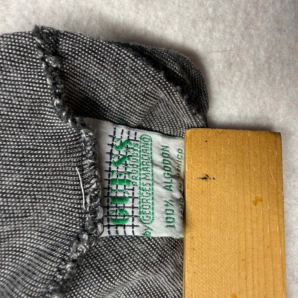 Vintage Guess Jeans USA T-Shirt Grey Embroidered Logo 90s Streetwear Cotton - Picture 3 of 6